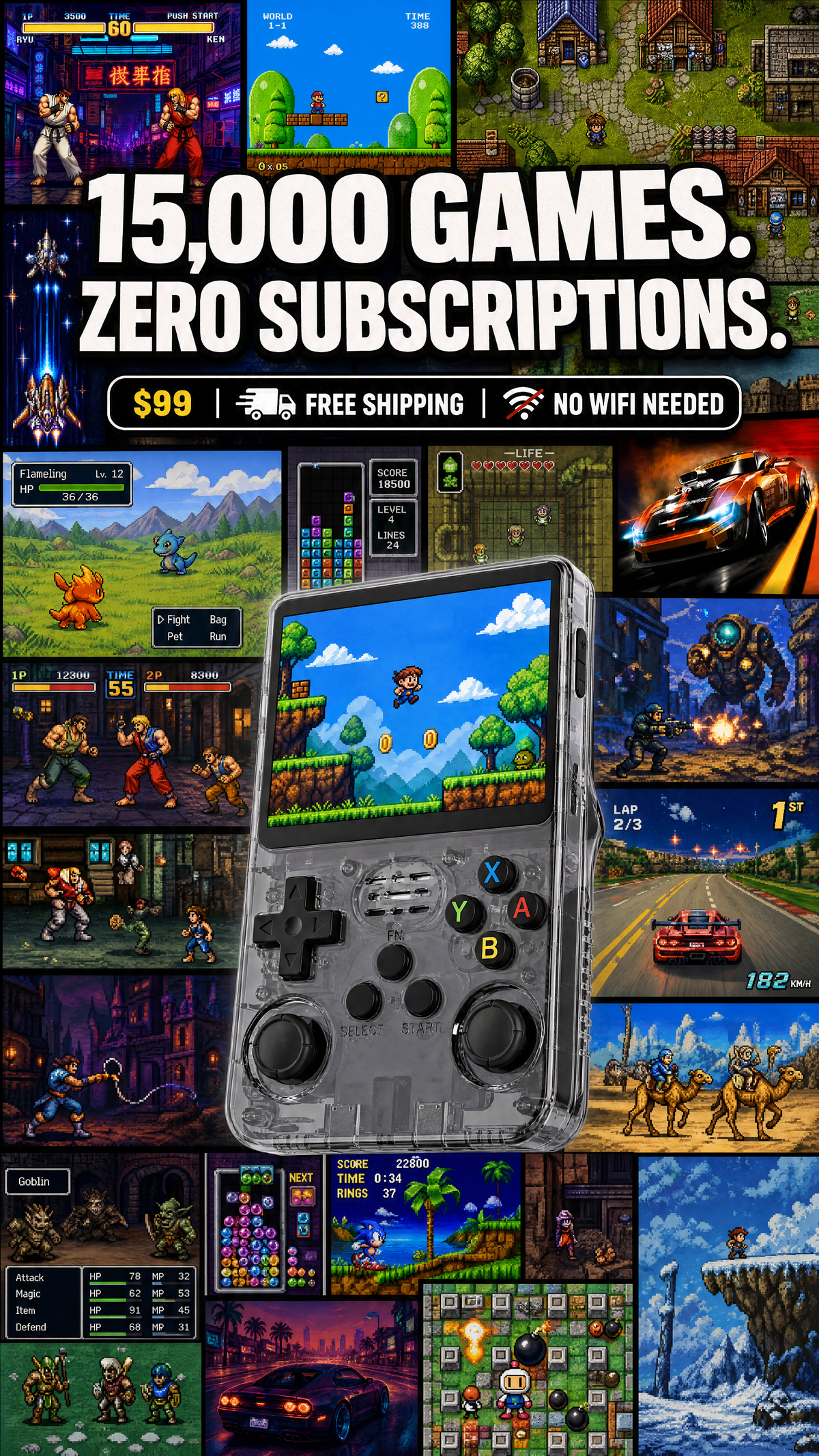 The Game Console - Retro Handheld Gaming Console