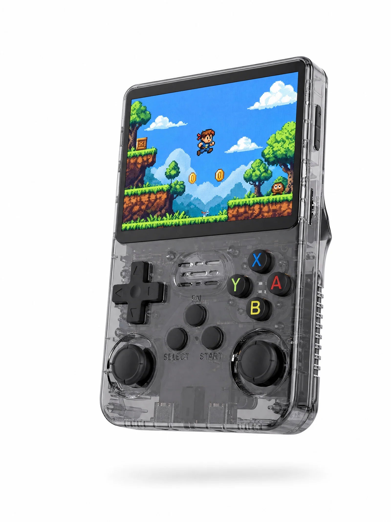Transparent handheld game console